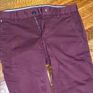 Zara maroon chino pants